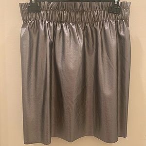 Forever 21 metallic silver skirt